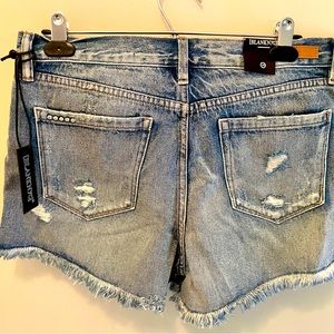 NWT - BlankNYC - Women’s Distressed High Rise Denim Shorts / Size 10